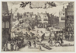 Claes Jansz Visscher. Esecuzione di Guy Fawkes, 1606