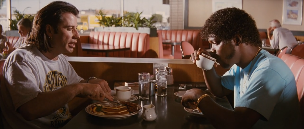 Vincent's breakfast in Pulp Fiction