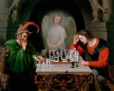 Friedrich August Moritz Retzsch, I giocatori di scacchi.